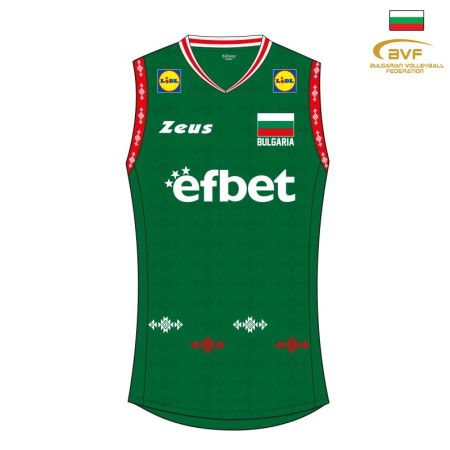 Дамски Официален Потник BULGARIA Zeus Volley Top W Verde 529860 Volley Top W-BVF