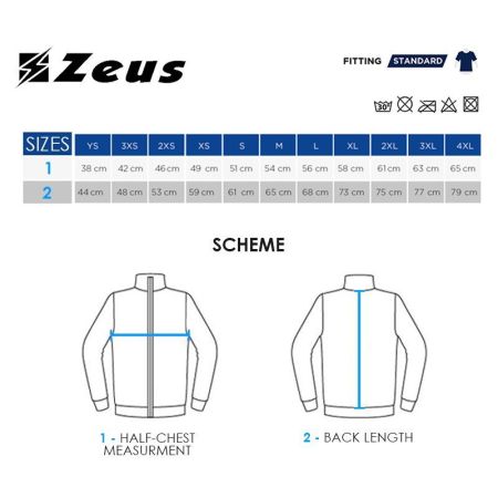 ΑΝΔΡΙΚΗ ΜΠΛΟΥΖΑ ZEUS Felpa Train Start Bianco 527564 FELPA TRAIN START εικόνα 5