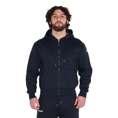 Hanorac Barbati ZEUS Felpa Ultra C/Zip Blu 521038 Felpa Ultra C/ZIP imagine 3