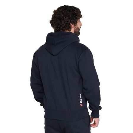 Hanorac Barbati ZEUS Felpa Ultra C/Zip Blu 521038 Felpa Ultra C/ZIP imagine 4