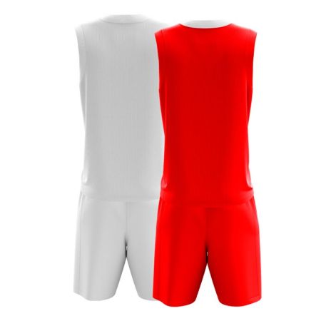 Двулицев Баскетболен Екип ZEUS Kit Doblo Bianco/Rosso 524266 Kit Doblo NEW изображение 2