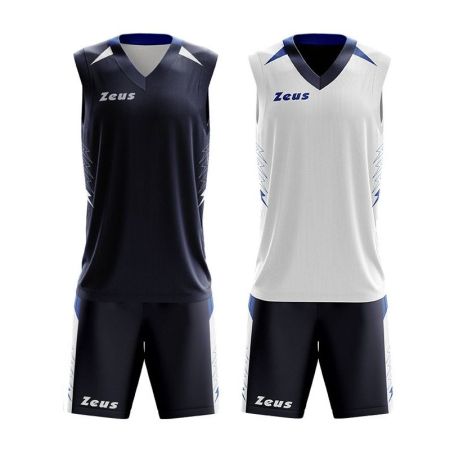 ΑΘΛΗΤΙΚΗ ΕΜΦΑΝΙΣΗ ΔΙΠΛΗΣ ΟΨΗΣ ΜΠΑΣΚΕΤ ZEUS Reversible Kit Jam Blu/Bianco 511294 KIT JAM