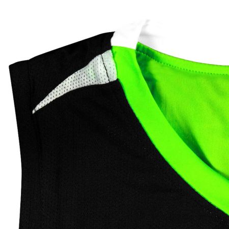 Двулицев Баскетболен Екип ZEUS Reversible Kit Jam Verde fluo/Nero 511300 KIT JAM изображение 6