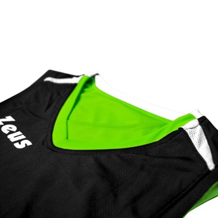 Двулицев Баскетболен Екип ZEUS Reversible Kit Jam Verde fluo/Nero 511300 KIT JAM изображение 7