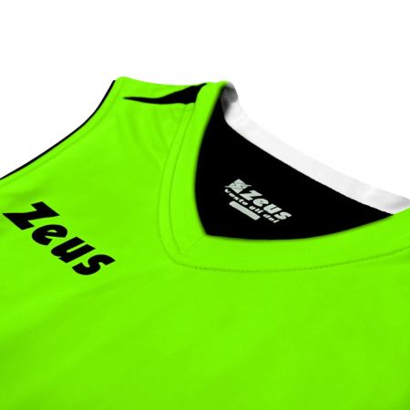 Двулицев Баскетболен Екип ZEUS Reversible Kit Jam Verde fluo/Nero 511300 KIT JAM изображение 8