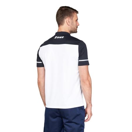 Tricou Barbati ZEUS Polo Bikolor Bianco/Nero 524024 Polo Bikolor imagine 2