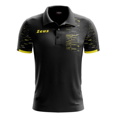 Мъжка Тениска ZEUS Polo Glitch Nero/Giallo 527218 POLO GLITCH-O
