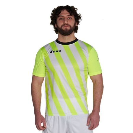 Мъжка Тениска ZEUS Shirt Zip Giallo Fluo/Bianco 524400 Shirt Zip изображение 2