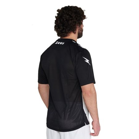 ΑΝΔΡΙΚΟ T-SHIRT ZEUS Shirt Zip Nero/Bianco 524396 Shirt Zip εικόνα 3