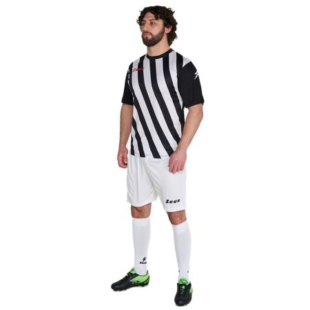 ΑΝΔΡΙΚΟ T-SHIRT ZEUS Shirt Zip Nero/Bianco 524396 Shirt Zip εικόνα 4