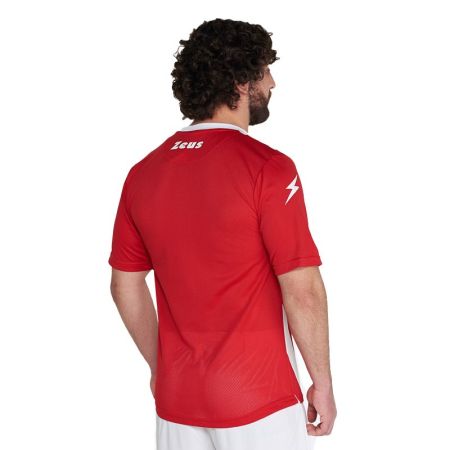 ΑΝΔΡΙΚΟ T-SHIRT ZEUS Shirt Zip Rosso/Bianco 524394 Shirt Zip εικόνα 4