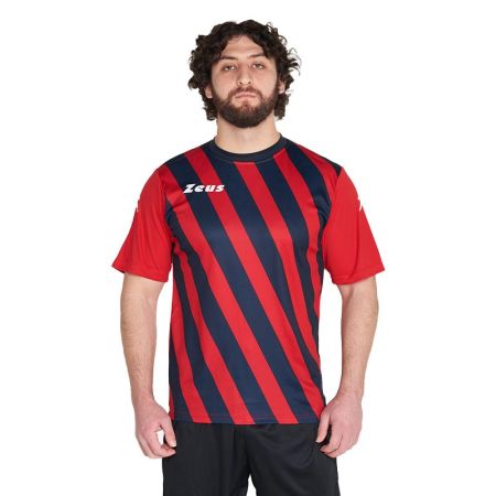 Tricou Barbati ZEUS Shirt Zip Rosso/Blu 524397 Shirt Zip imagine 2
