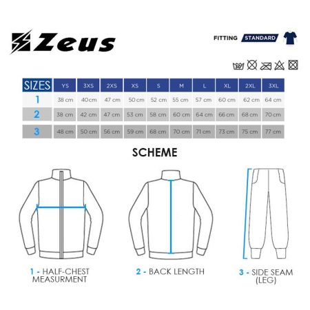 ΑΝΔΡΙΚΗ ΑΘΛΗΤΙΚΗ ΦΟΡΜΑ ZEUS Tuta Training Olympia 3/4 Pant Blu 524422 Tuta Training Olympia εικόνα 2
